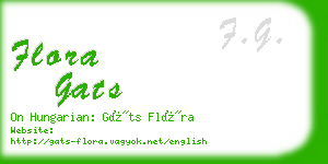 flora gats business card